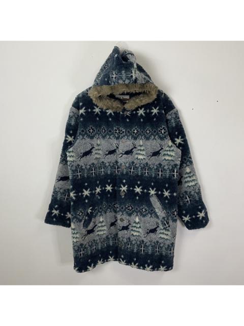 Other Designers L.L. Bean - Vintage 90s LL Bean Habitat Motive Button Ups Fleece Jacket