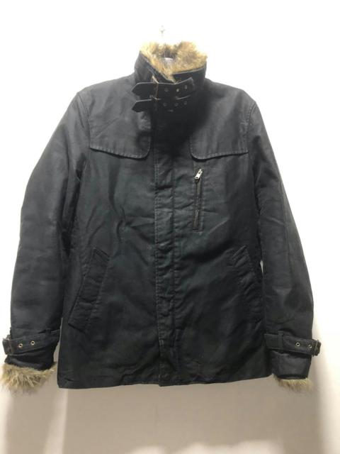 Other Designers Japanese Brand - RATTLE TRAP Jacket Fur Lining Punk Heavy Coat Japan