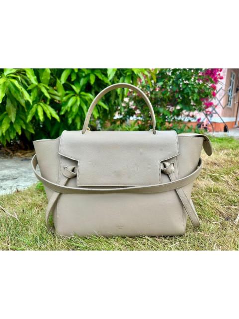 CELINE Authentic Celine Grained Calfskin Mini Belt Bag