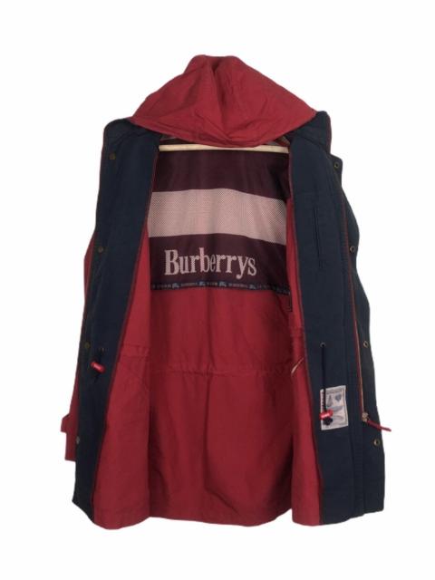 Burberry Vintage Burberrys Big Logo Jacket Rare Colour Red