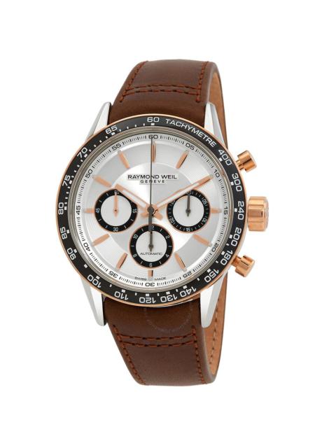 Other Designers Raymond Weil Freelancer Chronograph Automatic Silver Dial Men's Watch 7741-S51-65021