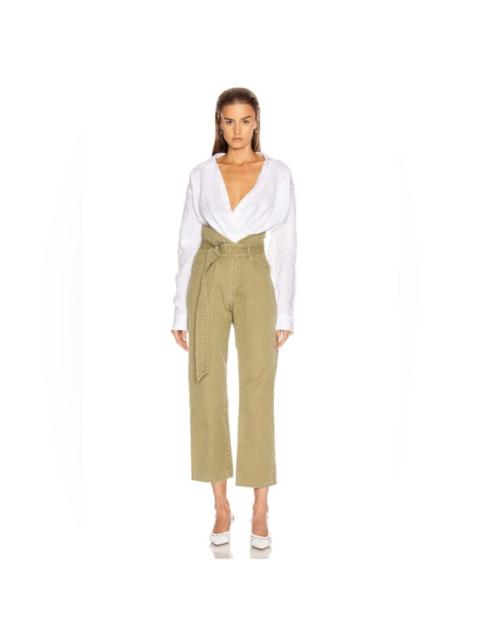 Other Designers Marissa Webb - NWT Marissa‎ Webb Travis Heavy Canvas Pant in
Khaki Green Sz 4 $345