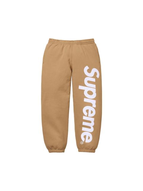 Supreme Supreme Satin Appliqué Sweatpant 'Light Tan'
