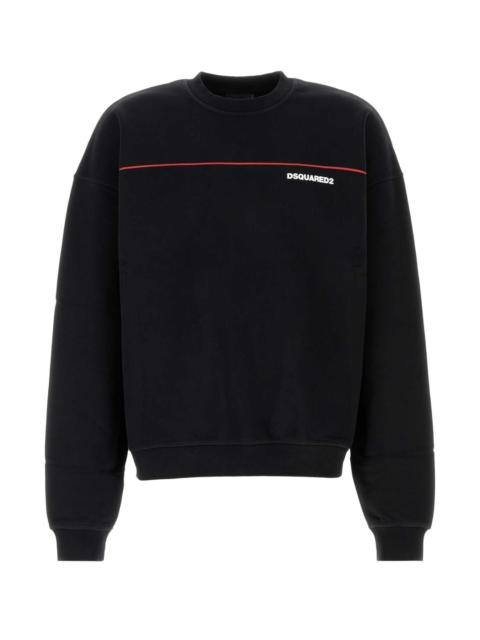 DSQUARED2 Dsquared Men Black Cotton Sweatshirt