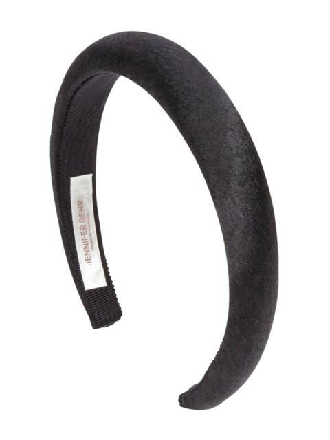 Jennifer Behr Tori Silk Headband black