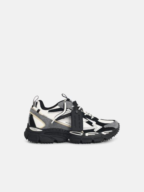 Off-White 'BE RIGHT BACK' WHITE LEATHER BLEND SNEAKERS