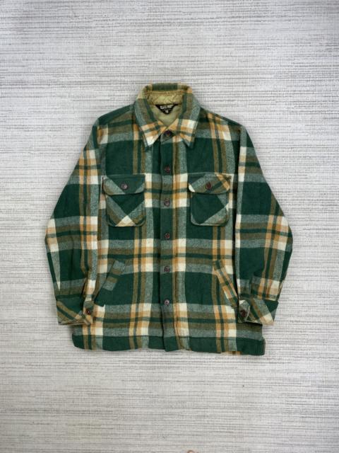 Other Designers If Six Was Nine × Japanese Brand × Vintage - Vintage Blue Way Checked Flannel Button Wool Jacket