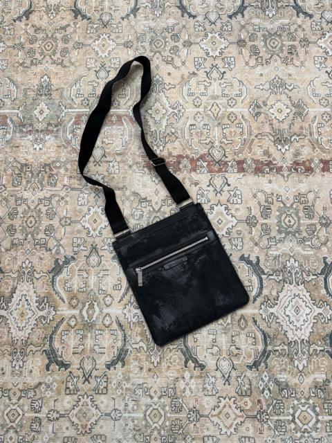 Dior Dior Homme Waxed Coated Distressed Shoulder Bag