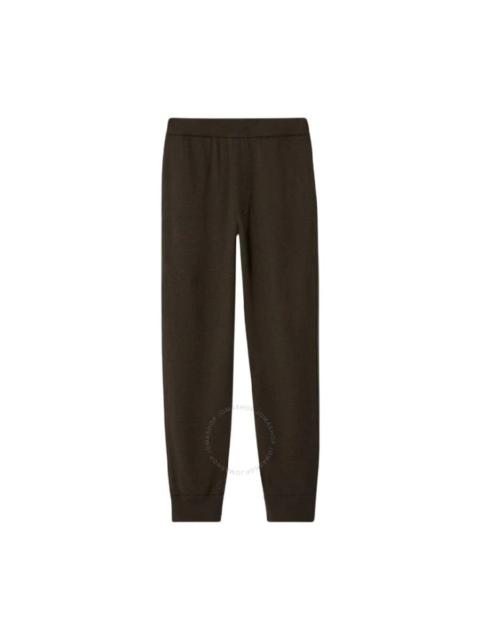 Burberry Logo Embroidered Wool Trousers
