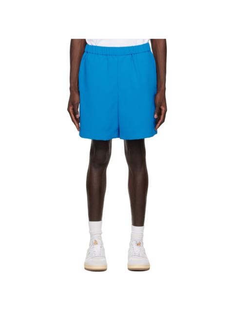 Wooyoungmi Blue Embroidered Shorts