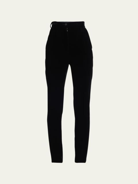 Skinny Velvet Trousers