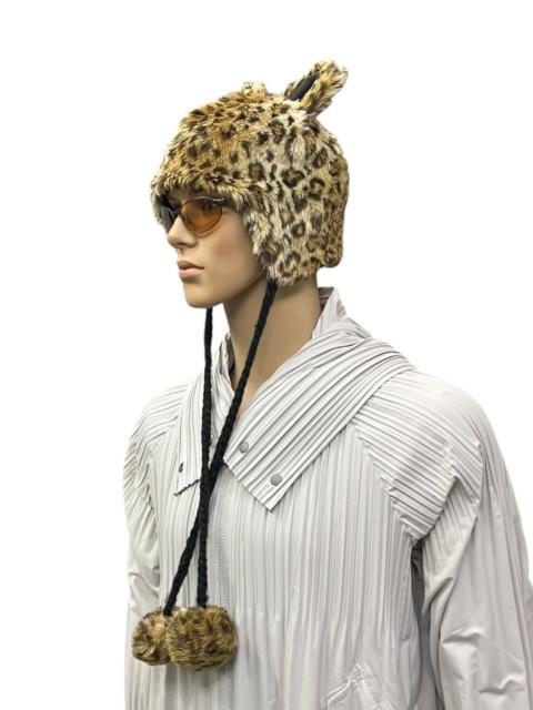 Other Designers Vintage Leopard Ear Beanie Hat Kissmark Japan FREE Size