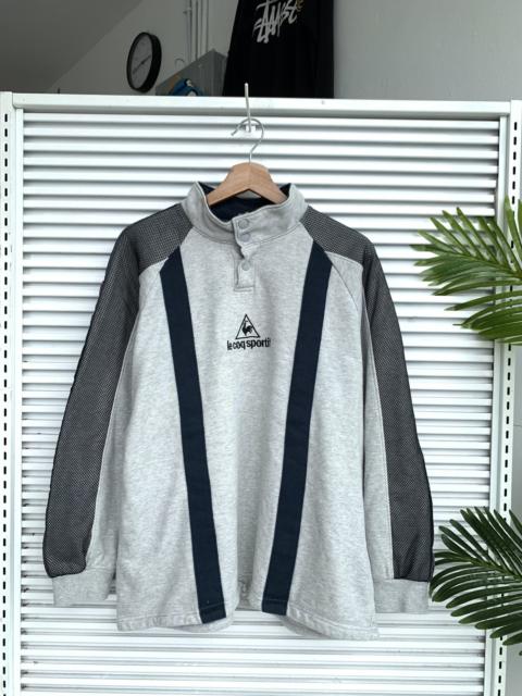 Other Designers Vintage - Vintage Le Coq Sportif Center Side Tape Crewneck Sweatshirt