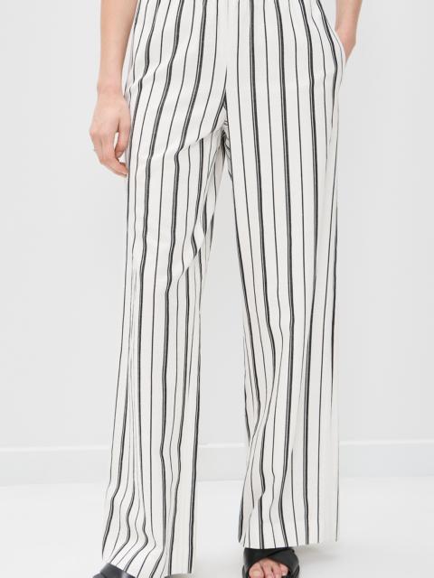 Vince Resort Stripe Drawstring Pull On Pants