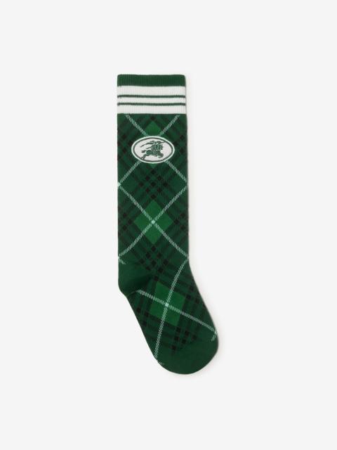 Burberry Argyle Check Stretch Cotton Blend Socks