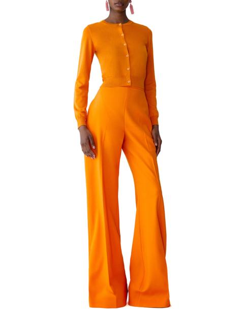 CAROLINA HERRERA Long Sleeve Cardigan - Sunset