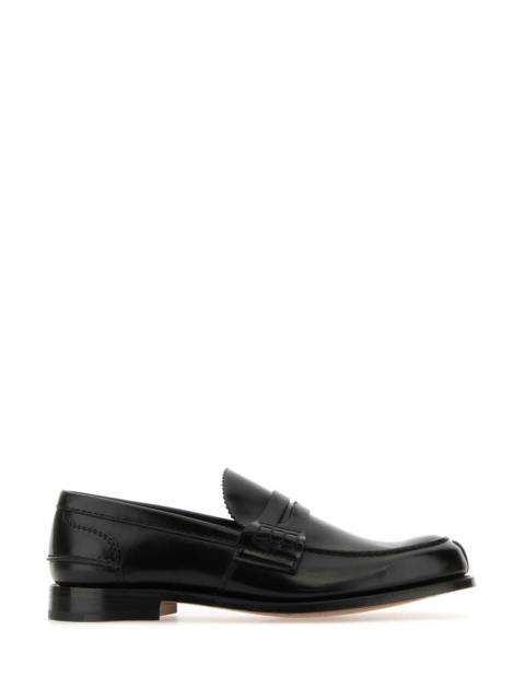 Church's Church's Men Black Leather Pembrey Loafers