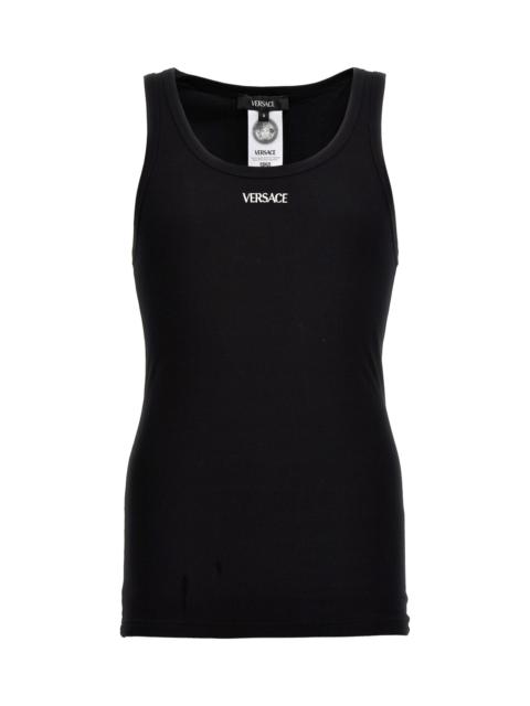 VERSACE Logo Embroidery Tank Top