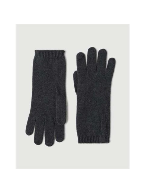 Brunello Cucinelli Brunello Cucinelli Women's Anthracite Wool Knit Gloves