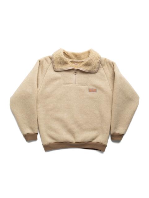 Kapital BOA Fleece ZIP ALPINE Pullover - Ecru