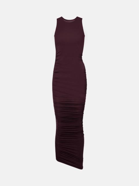 Wolford Ruched sheer midi dress