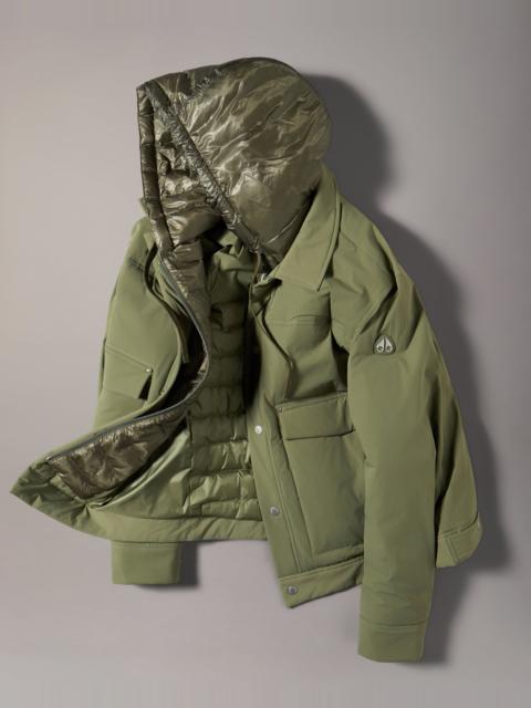 MOOSE KNUCKLES BRIXTON DOWN TRUCKER JACKET