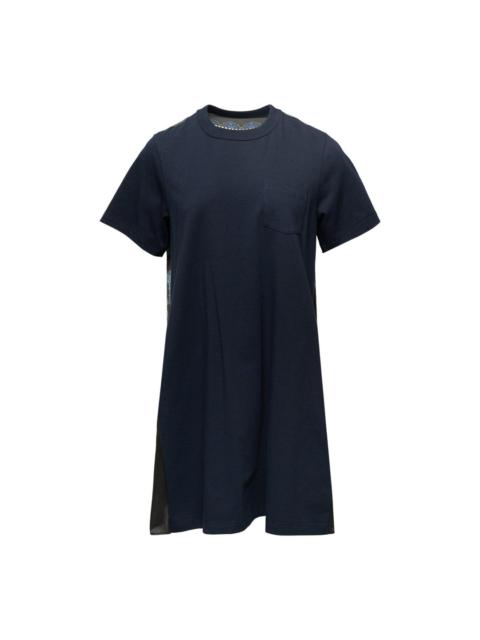 sacai Paisley Print X Cotton Jersey Dress