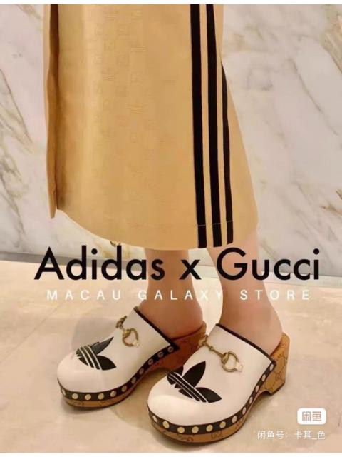 GUCCI Gucci New Collaboration All-Over Print Leather Mules (Clog Style)