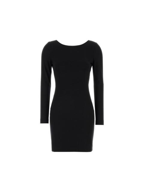 Dolce & Gabbana DOLCE&GABBANA Black Stretch Viscose Blend Mini Dress New & A