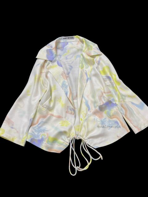BAO BAO ISSEY MIYAKE Issey Miyake 06SS Runway Oil Paint Drawstring Top