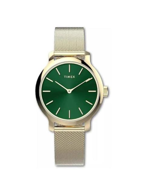 Timex - Timex Transcend Quartz Green Dial Ladies Watch TW2W87300VQ