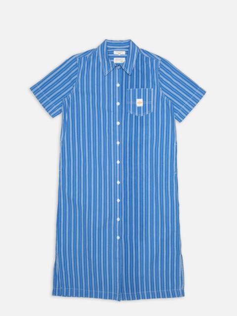 Nudie Jeans Danielle Dress Striped Blue/Offwhite