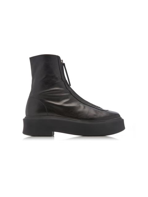The Row Zipped Boot 1 black