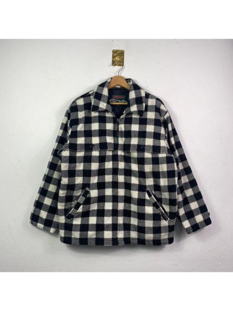 Other Designers Jansport Hype Checkerboard Fleece Zipper Jacket Oversized