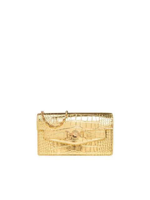 VERSACE Medusa '95 crocodile-effect clutch bag