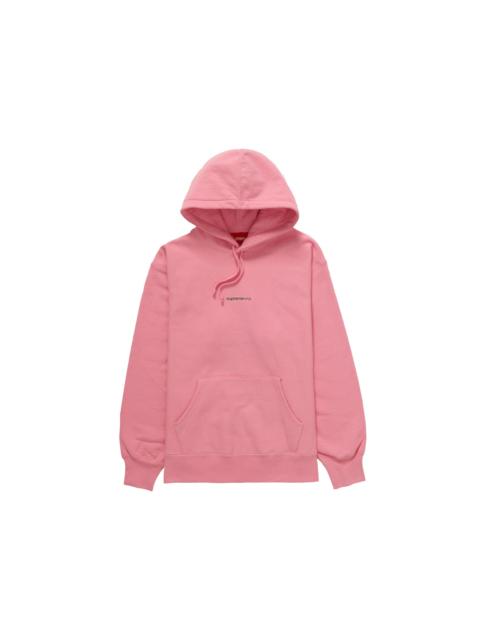 Supreme Supreme Number One Hooded Sweatshirt Pink