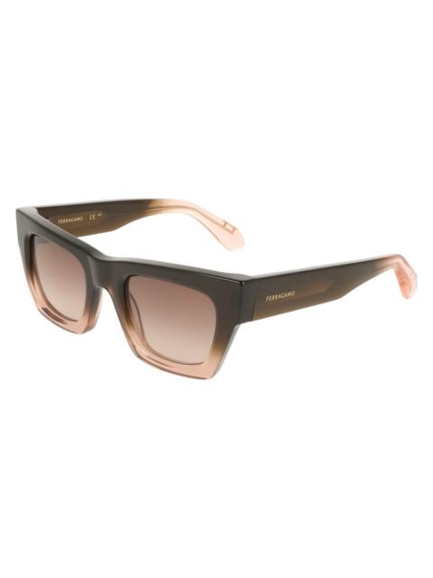 FERRAGAMO Ferragamo Brown Gradient Butterfly Ladies Sunglasses SF2105S 234 50