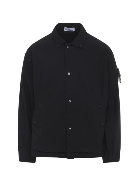 Stone Island LOGO-PATCH SHIRT JACKET