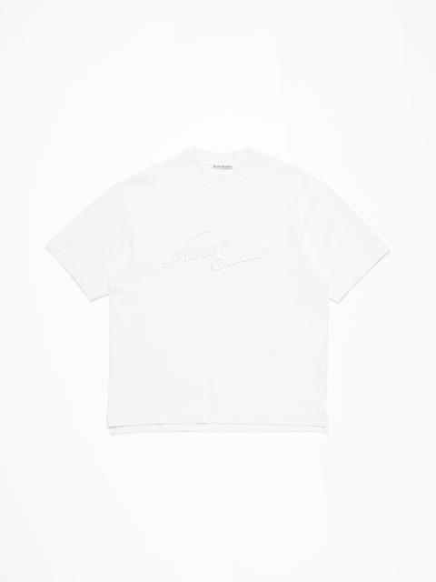 Acne Studios Logo t-shirt - Relaxed fit - Optic White
