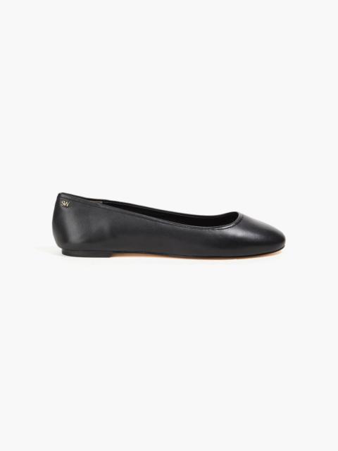 Stuart Weitzman Nadine leather ballet flats
