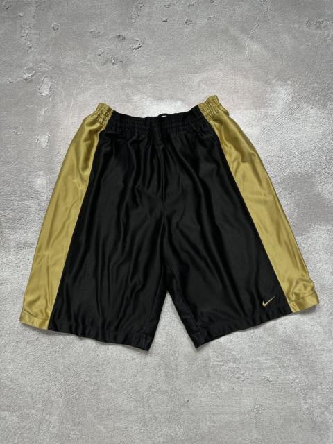 Nike Vintage 90s Nike Basketball Baggy Gold Black Shorts