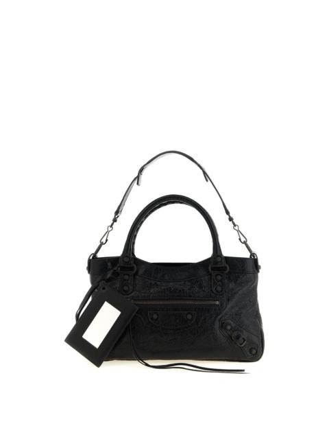 BALENCIAGA BALENCIAGA $2350 Le City First Black Top Handle Bag New & Au