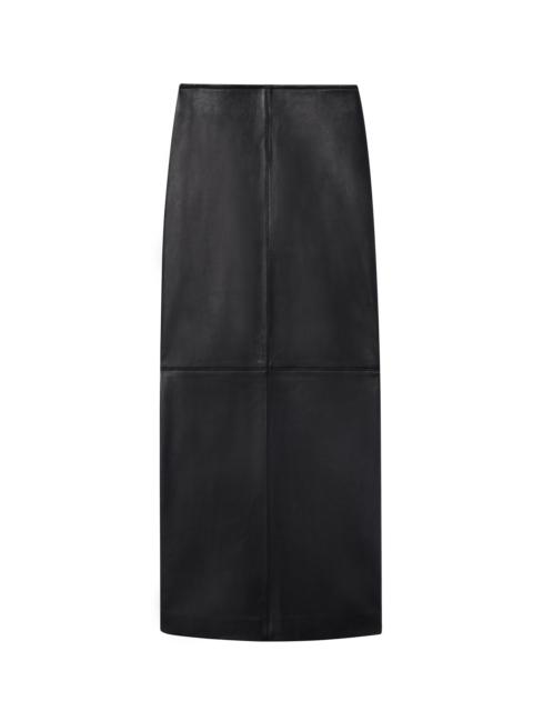 A.L.C. Marta Leather Midi Skirt