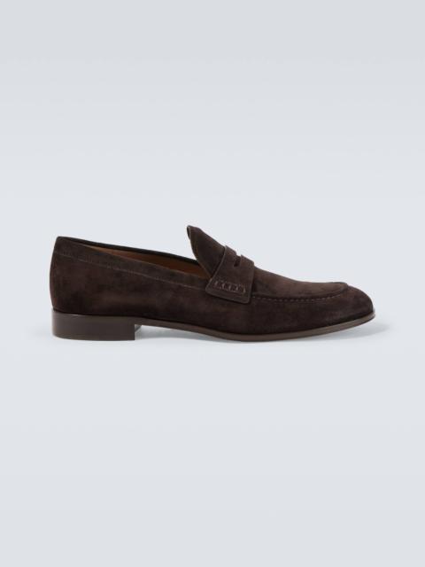 George suede penny loafers