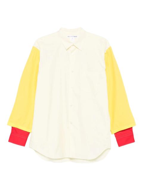Comme des Garçons SHIRT colour-block long-sleeved shirt
