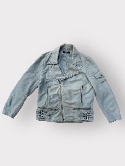 SS06 Seersucker Cotton Biker Jacket