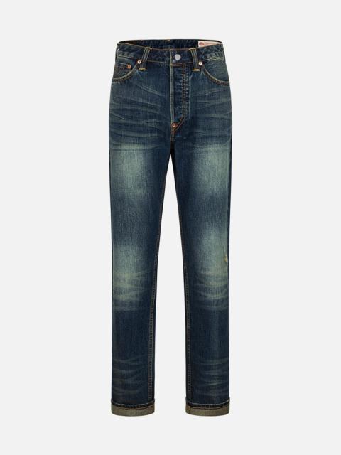 EVISU Seagull Appliqué Embroidery Regular Fit Jeans #2000