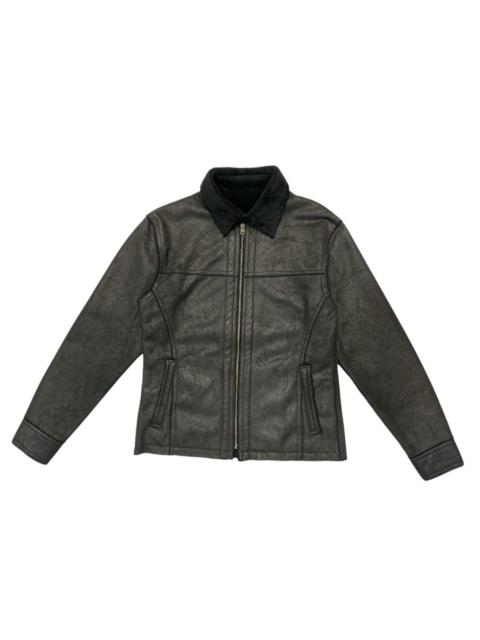 Other Designers Issey Miyake Tete Homme Suede Faux Fur Jacket