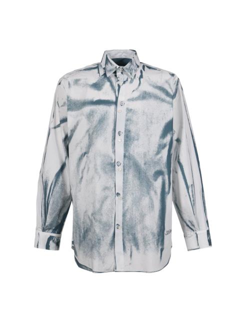 Jean Paul Gaultier UNISEX SHIRT PRINTED "TROMPE LOEIL SHIRT" / WHT/BLUGRY