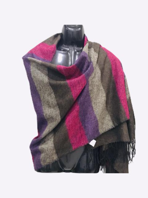 BEAMS PLUS BEAMS HEART MULTICOLOR STRIPES MUFFLER WRAP SCARF